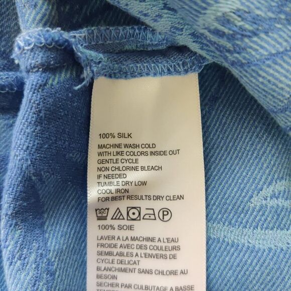 Tommy Bahama Palms 100% Silk Short Sleeve Camp Shirt sz L - Picture 9 of 9